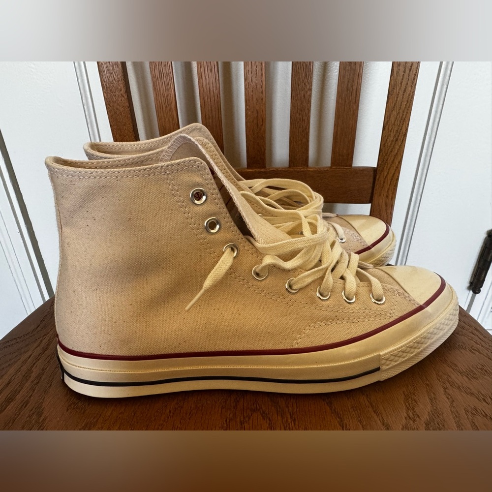 (Brand new) Converse Men’s Check’70 hi size 10.5  in parchment color